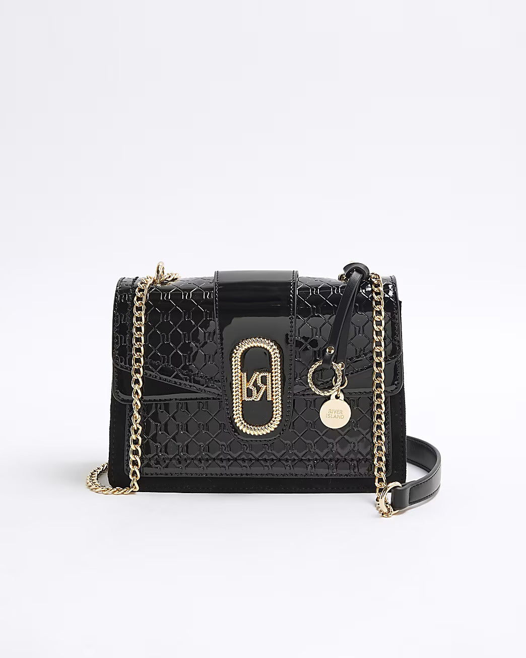 Noir Monogram Panel Bag